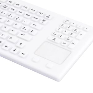 teclado revestido em silicone com touchpad incorporado