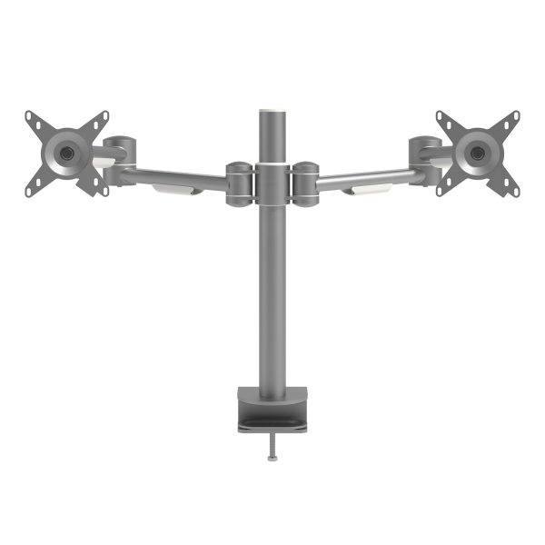 Braço de monitor duplo (15kg) - Altura estática e dependente - Mesa