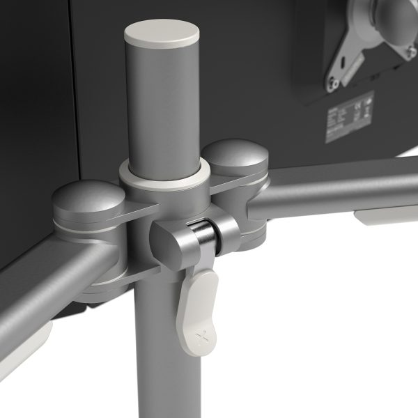 Braço de monitor duplo (15kg) - Altura estática e dependente - Mesa