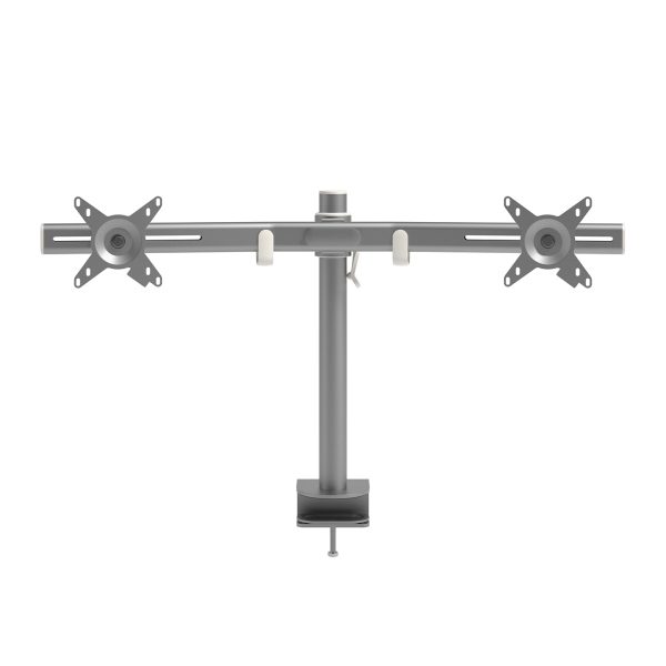 Braço de monitor duplo (15kg) - Altura estática e dependente - Mesa
