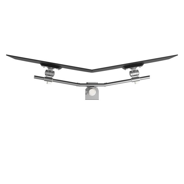 Braço de monitor duplo (15kg) - Altura estática e dependente - Mesa