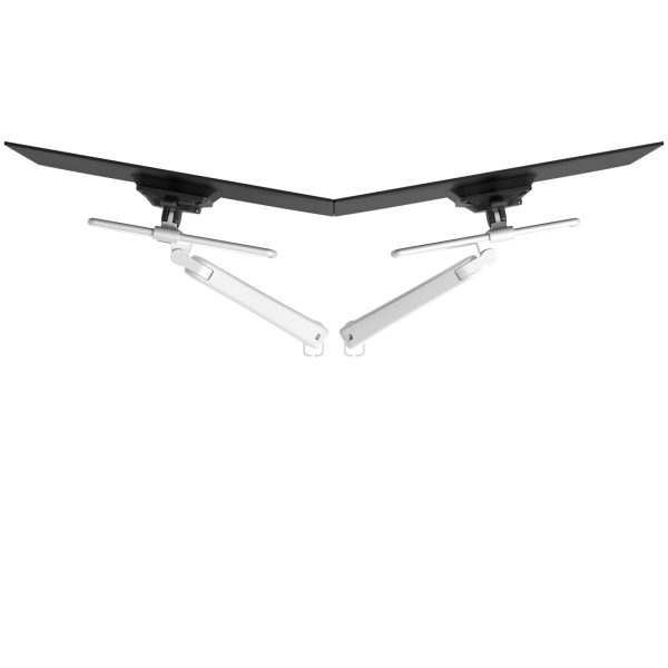 Braço de monitor duplo (8,5kg) - Altura, lateral, profundidade dinâmica e independente - Mesa