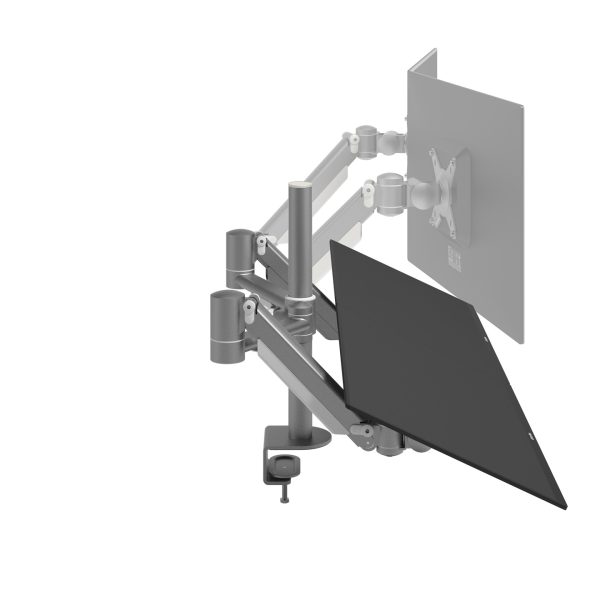 Braço de monitor duplo (8kg) - Altura dinâmica e independente - Mesa