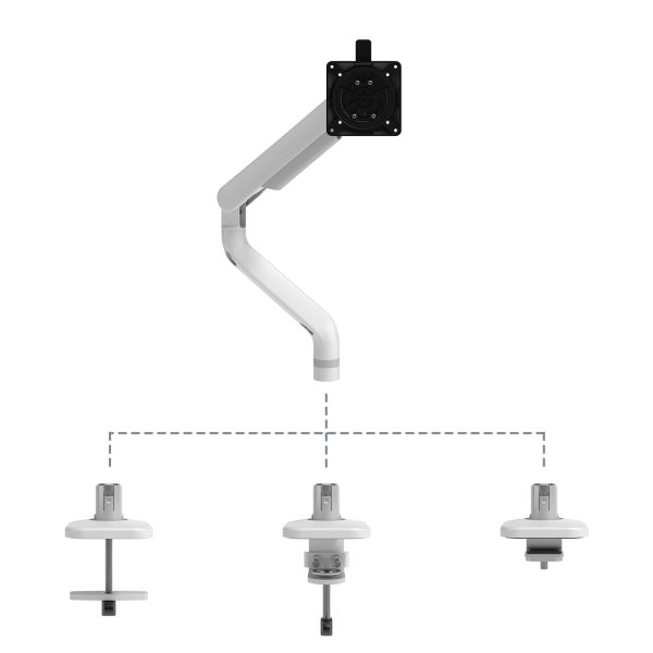 Braço de monitor (9kg) - Altura dinâmica e profundidade independente - Mesa