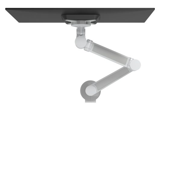 Braço de monitor inox (8kg) - Altura dinâmica e profundidade independente - Mesa