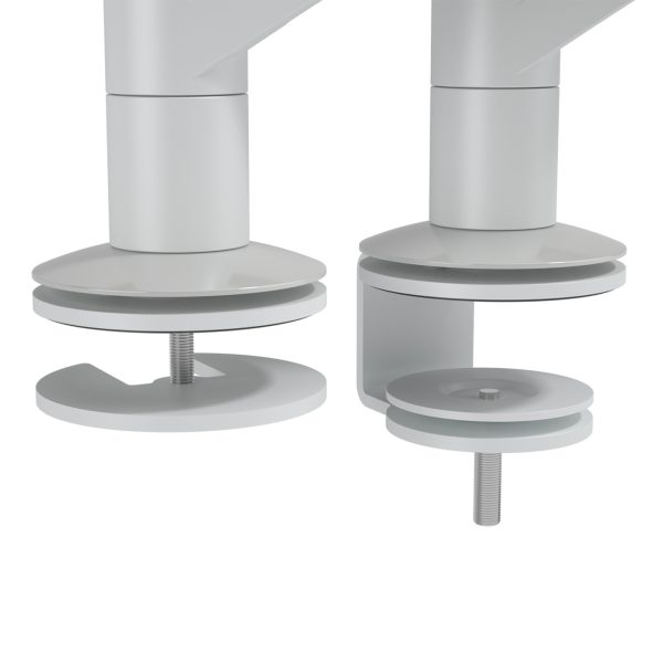 Braço de monitor inox (8kg) - Altura dinâmica e profundidade independente - Mesa
