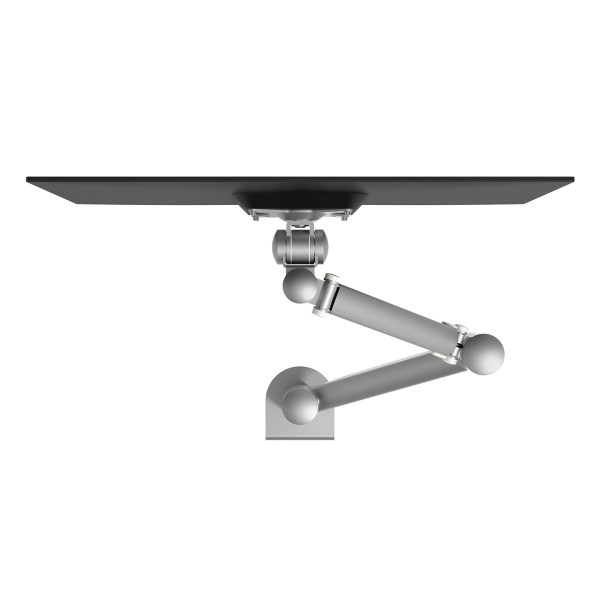 Braço de monitor inox (8kg) - Altura dinâmica e profundidade independente - Mesa