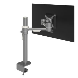 Braço de monitor com profundidade e altura - Mesa (aço inox)