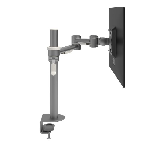 Braço de monitor com profundidade e altura - Mesa (aço inox)