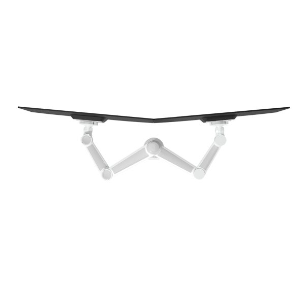 Braço de monitor duplo com profundidade e altura - Mesa