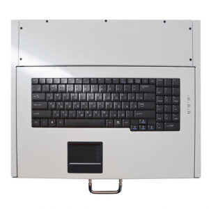 Gaveta para rack de 19 pol com teclado profissional em plastico