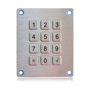 keypad anti vandalismo de 24 teclas