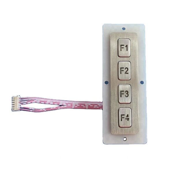 keypad de 4 teclas retro iluminadas