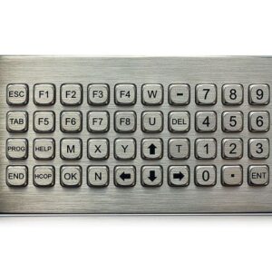 keypad de 40 teclas em aço inox, versão desktop para mesa