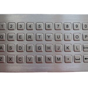 keypad frontal com 40 teclas em aço inox