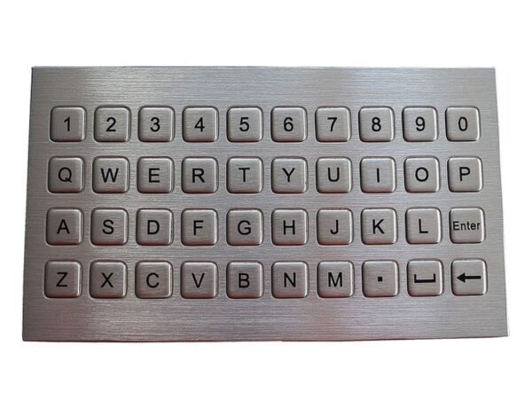 keypad frontal com 40 teclas em aço inox