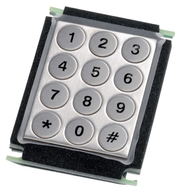 Keypad em Aço Inox (montagem traseira)