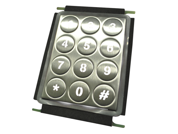 Keypad em Aço Inox (montagem traseira)