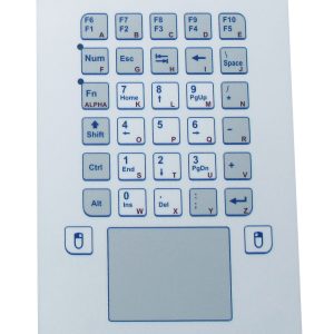 Keypad Industrial com Touchpad (montagem frontal)