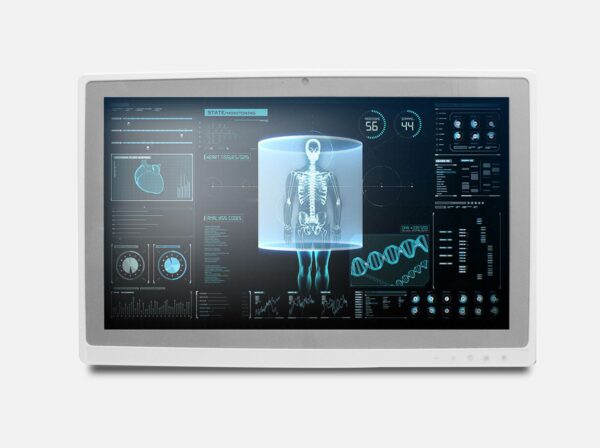 monitor médico slim tátil de 22 polegadas e resolução fullHD