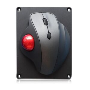 rato com trackball resistente em metal