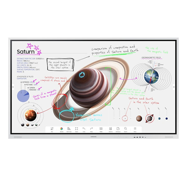 painel interativo samsung de 75 pol