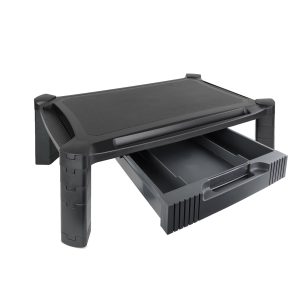 Suporte de elevação para monitor com gaveta de arrumação