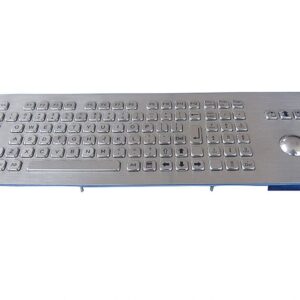 teclado antivandalico em aço inox com trackball
