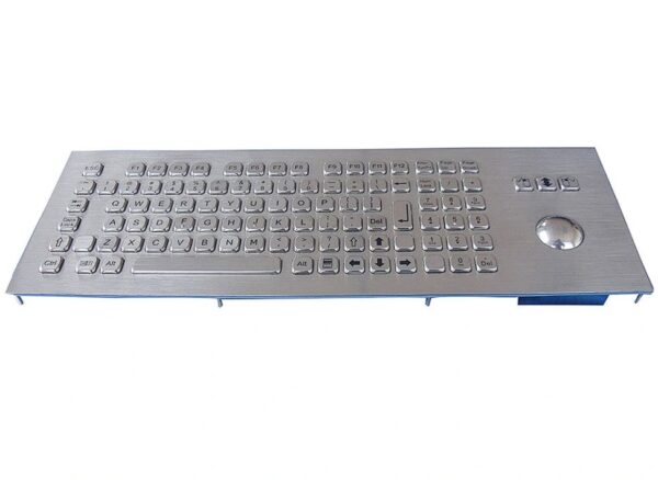 teclado antivandalico em aço inox com trackball
