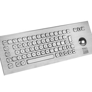 teclado em inox com trackball e montagem frontal