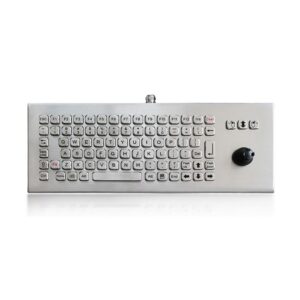 teclado industrial em inox com joystick e versão desktop