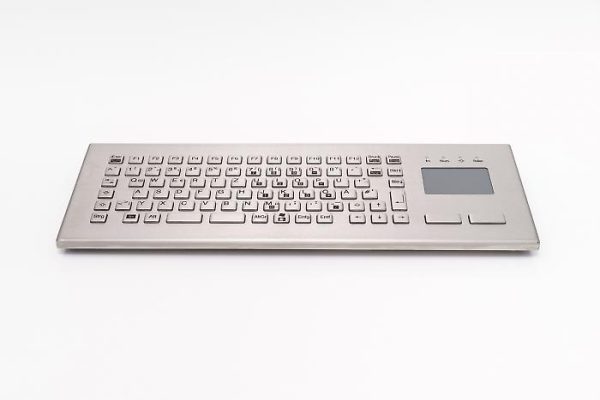 Teclado em Aço Inox com Touchpad (Desktop)