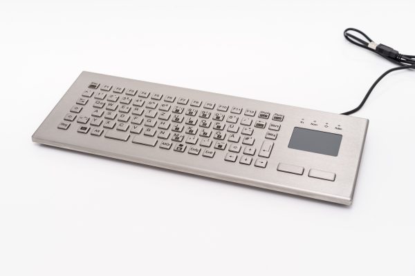 Teclado em Aço Inox com Touchpad (Desktop)