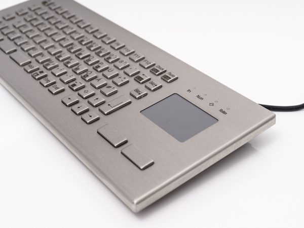 Teclado em Aço Inox com Touchpad (Desktop)