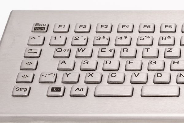 Teclado em Aço Inox com Touchpad (Desktop)