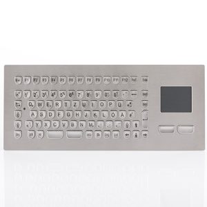 Teclado em Aço Inox com Touchpad (montagem frontal)