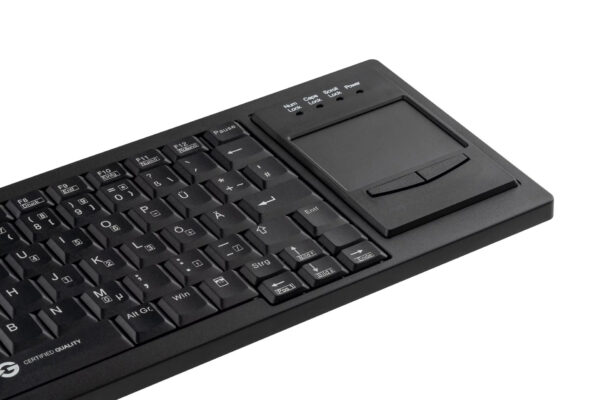 teclado profissional sem fios e com touchpad
