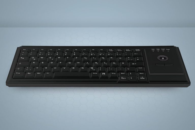 Teclado de Escritório com Trackball