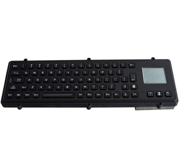 teclado industrial com toucpad e teclas retroiluminadas