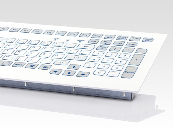 Teclado Industrial com Keypad (montagem frontal compacta)