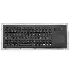 teclado em metal com touchpad e teclas com iluminação