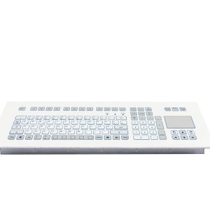 Teclado Industrial com Keypad e Touchpad (montagem frontal)