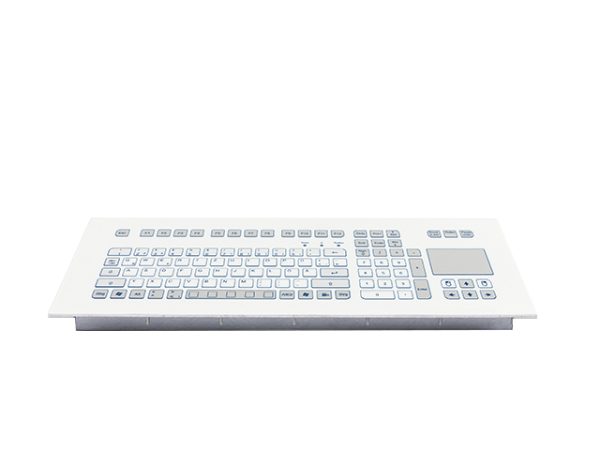 Teclado Industrial com Keypad e Touchpad (montagem frontal)