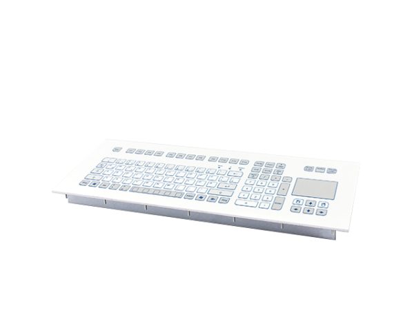 Teclado Industrial com Keypad e Touchpad (montagem frontal)