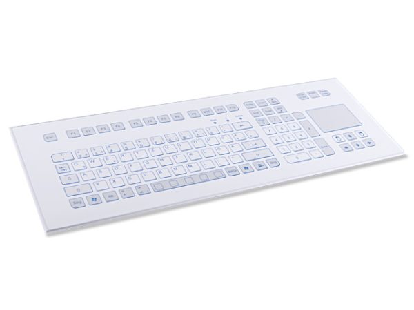 Teclado Industrial com Keypad e Touchpad (montagem frontal)
