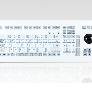 Teclado Industrial com Keypad e Trackball (Rack)