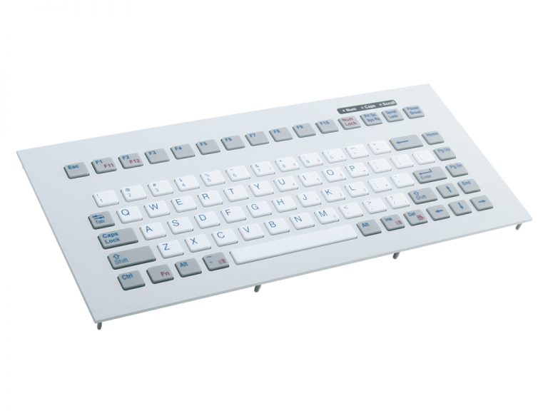 Teclado Industrial com teclas silicone (montagem frontal)