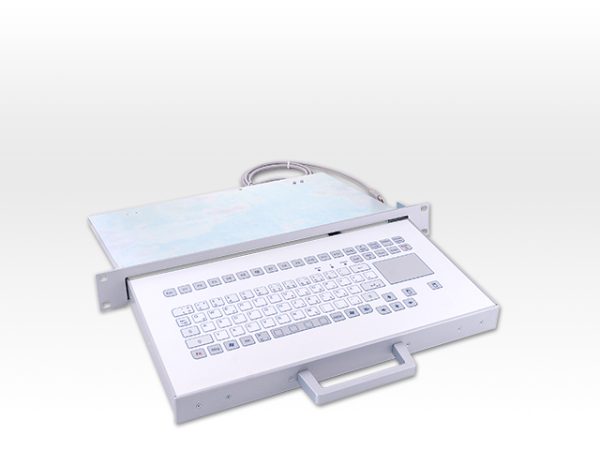 Teclado Industrial com Touchpad (em gaveta)