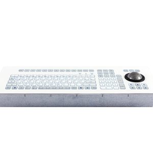 Teclado Industrial com Keypad e Trackball 50mm (montagem frontal)