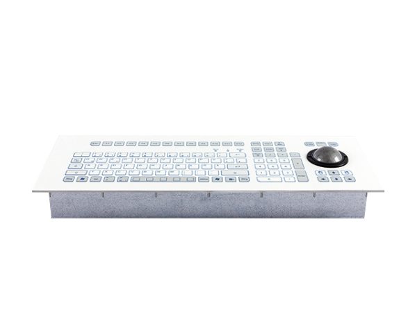 Teclado Industrial com Keypad e Trackball 50mm (montagem frontal)